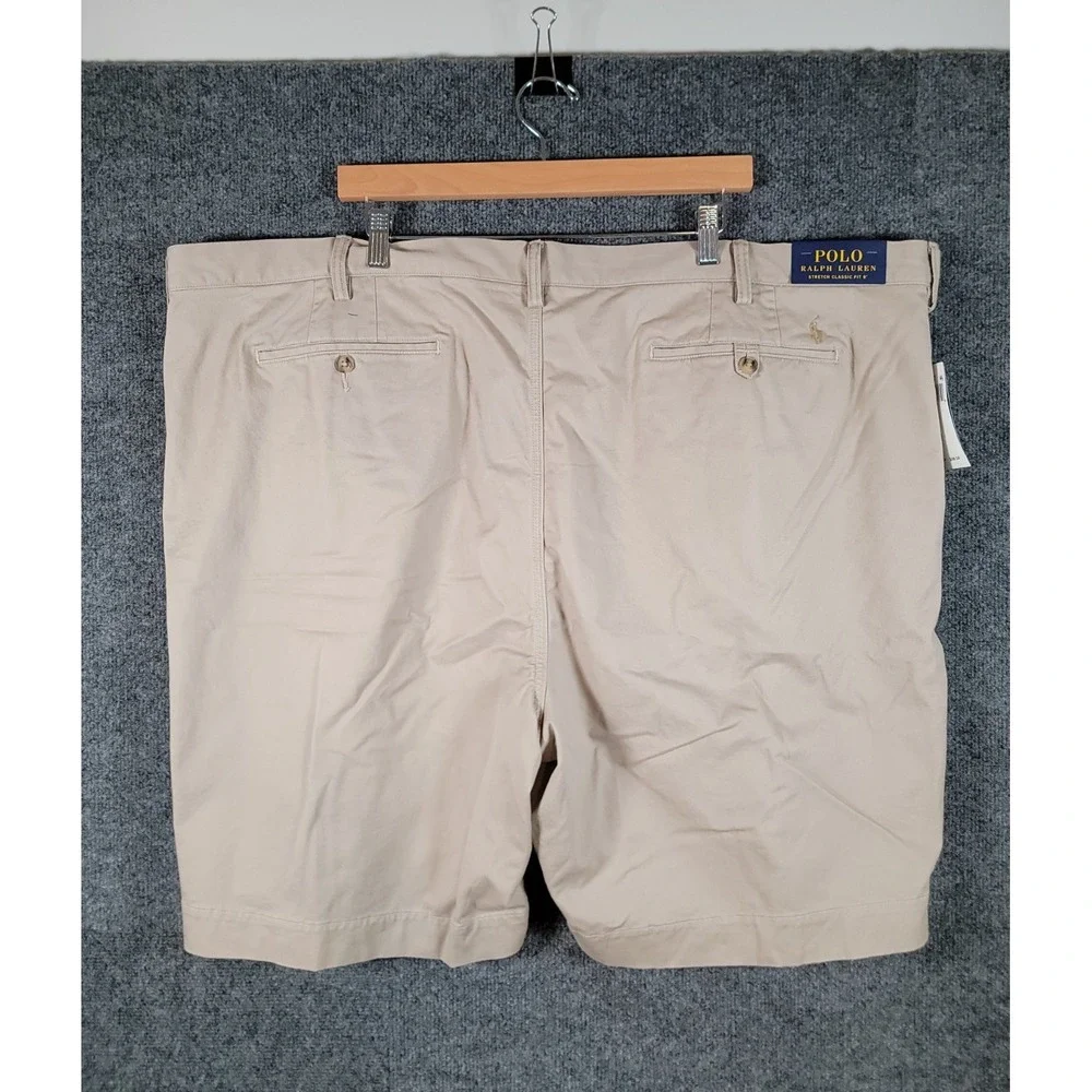 NWT Polo Ralph Lauren Chino Shorts 50B Beige Cotton Classic Fit 9